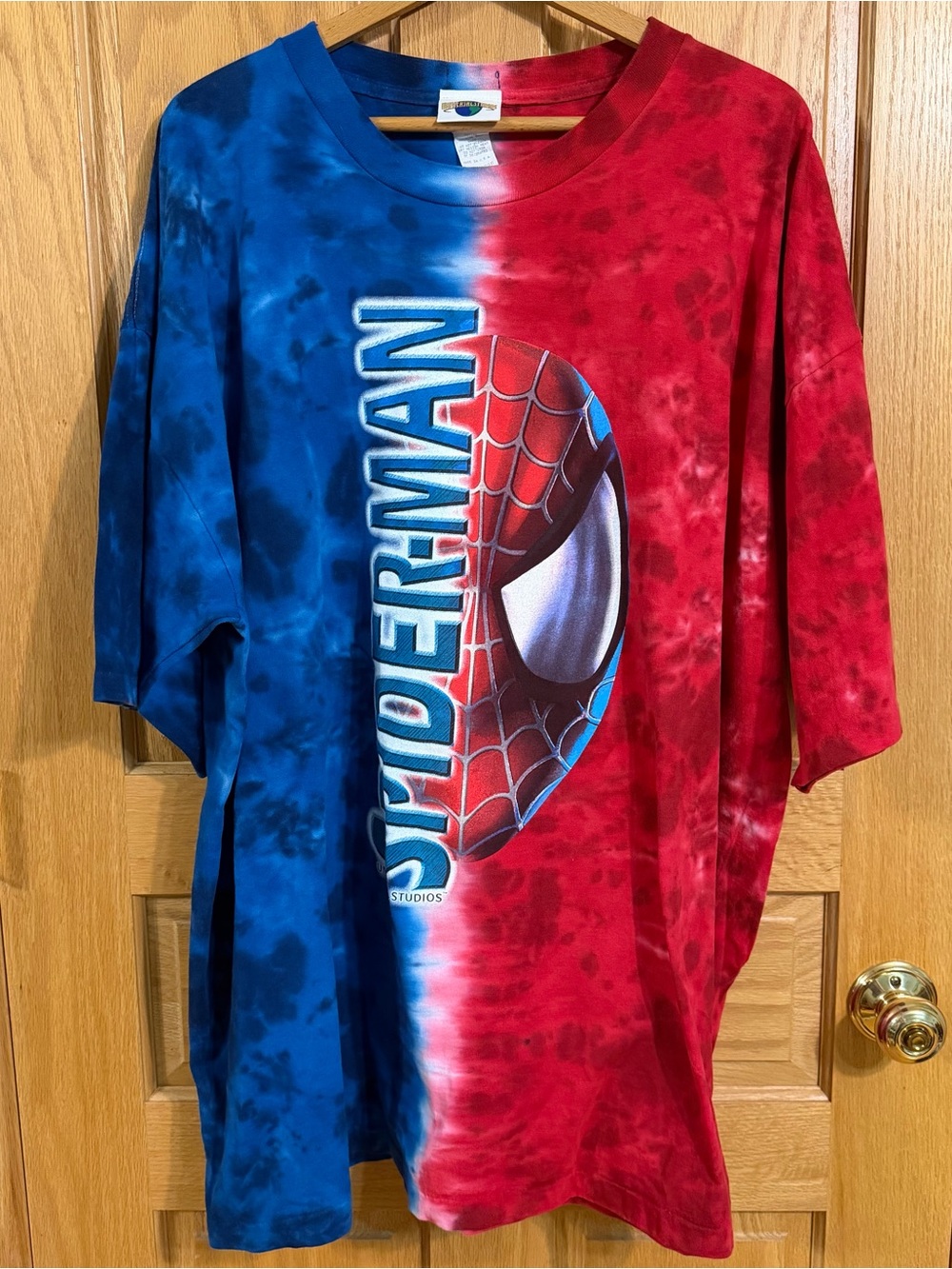 Vintage Universal Studios Spider-Man tie dye graphic t shirt